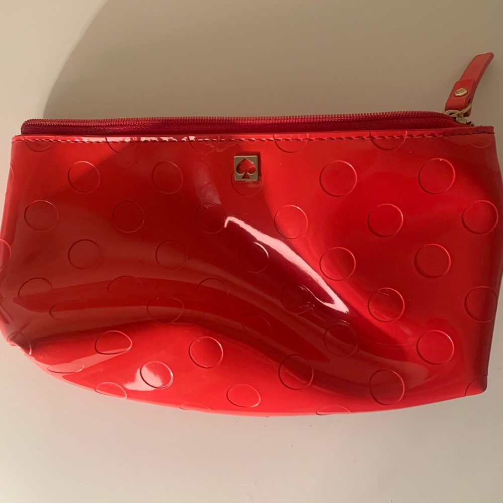 Kate Spade Red Polka Dot Women's Make Up Case